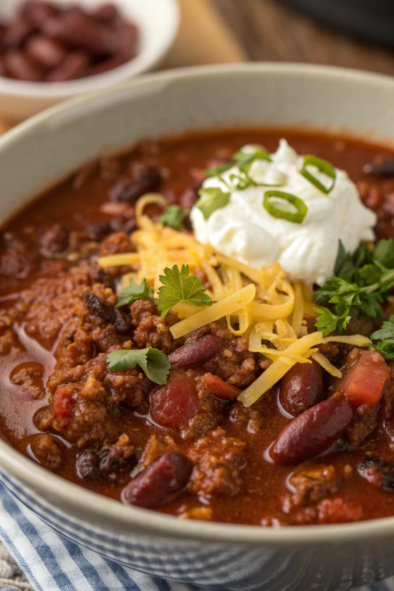 Ground Beef Stovetop Chili Recipe