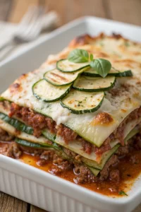 Keto Zucchini Lasagna Recipe