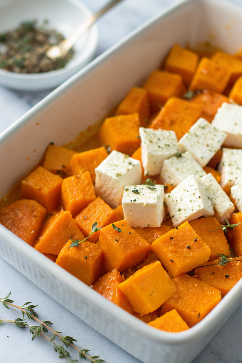 Pumpkin Feta Pasta Recipe