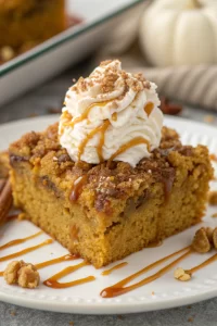 Pumpkin Pie Dump Cake With Spice Cake Mix