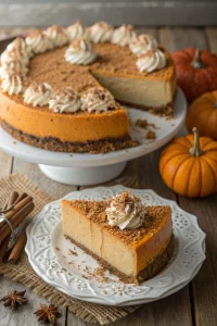 Pumpkin Streusel Cheesecake Recipe