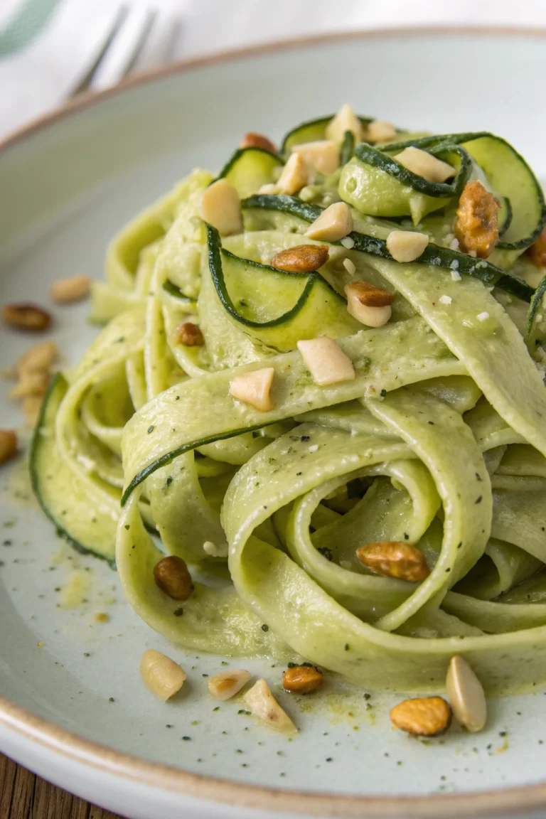 Roasted Courgette Pesto Pasta Recipe