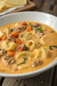 Sausage Tortellini Soup with Spinach Recipe
