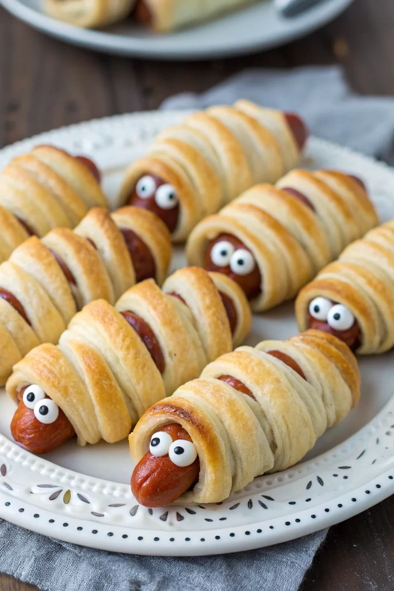 Tasty Mummy Hot Dogs Halloween Recipe