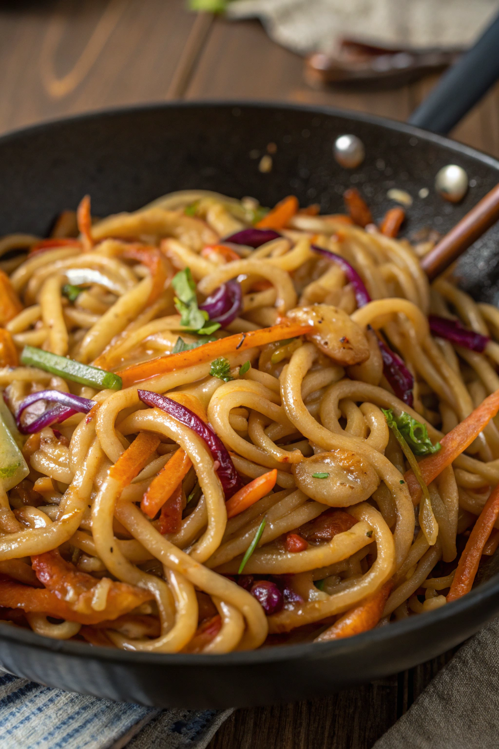 Tasty Saucy Udon Noodles Recipe