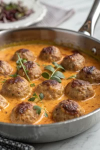 Turkey Meatballs in Pumpkin Sage Sauce Recipe