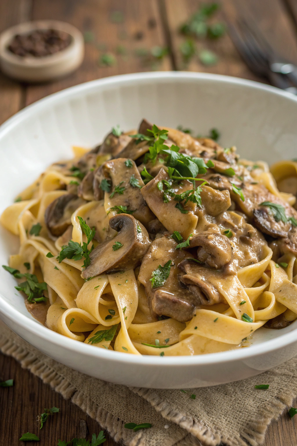 Vegetarian Mushroom Stroganoff Recipe