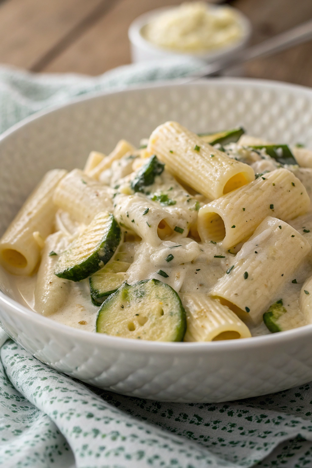 Zucchini Cream Cheese Pasta Recipe