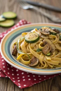Zucchini Mushroom Pasta Recipe