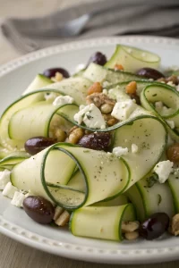 Zucchini Ribbon Salad With Basil Vinaigrette