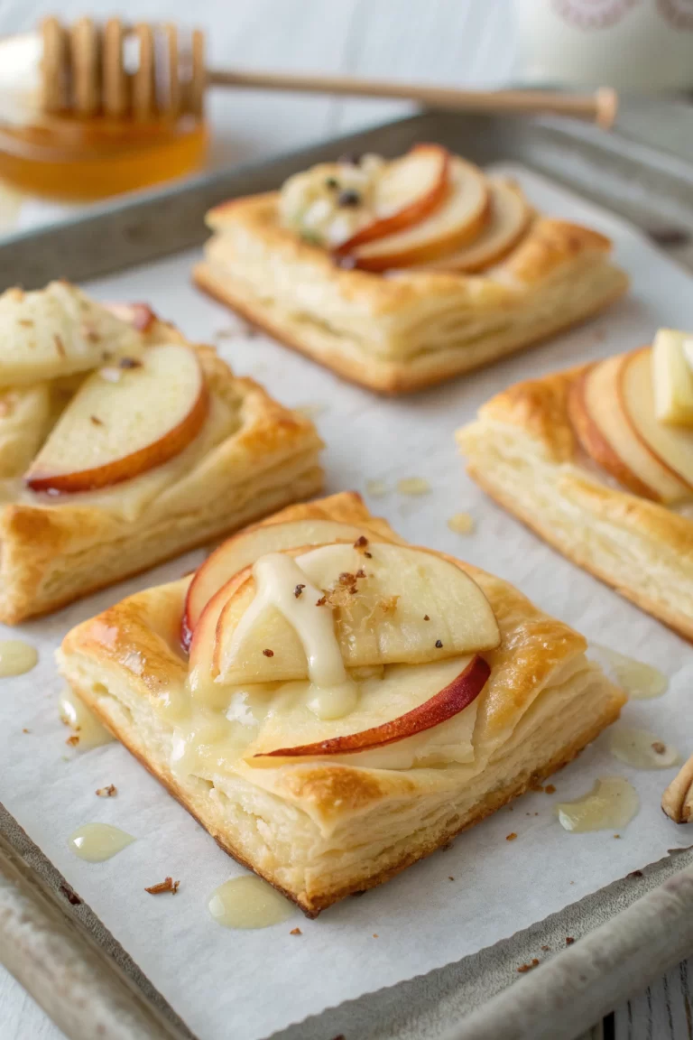 Apple and Brie Puff Pastry Bites Recipe