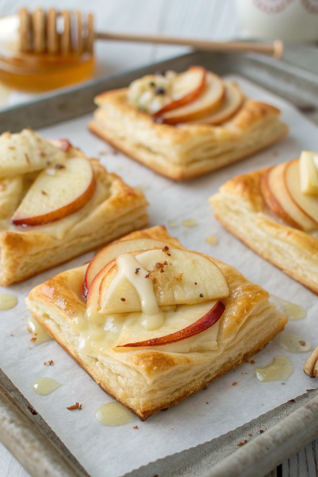 Apple and Brie Puff Pastry Bites Recipe
