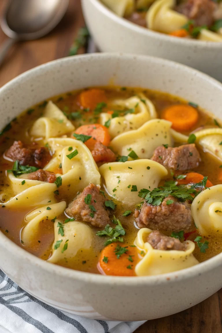 Autumn Tortellini Soup With Sausage Recipe