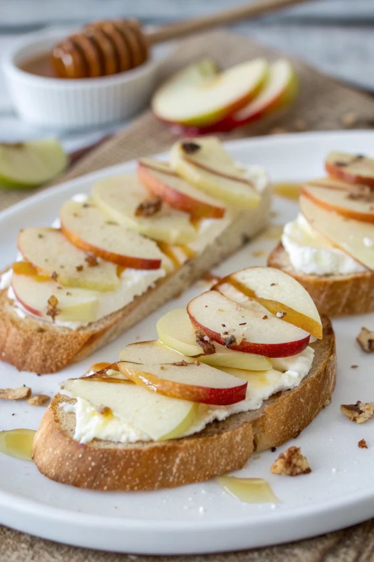 Brie, Apple and Honey Crostini Recipe