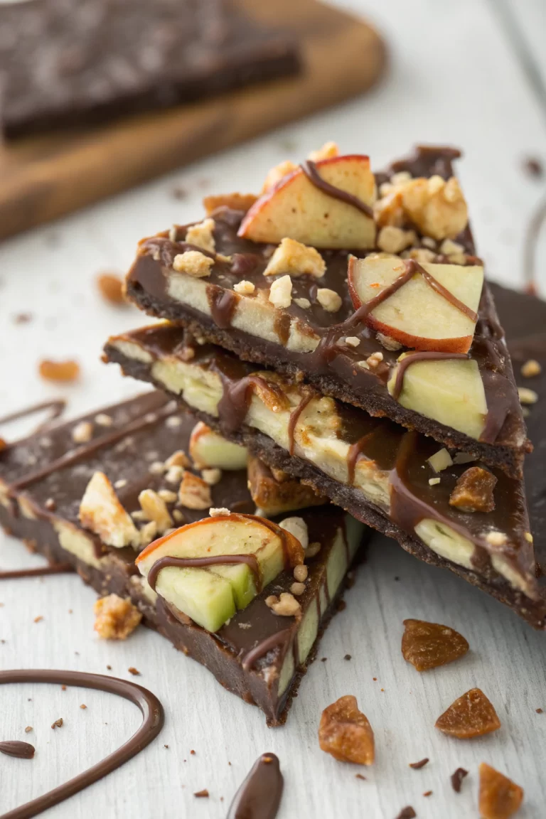 Caramel Apple Bark With Pretzels