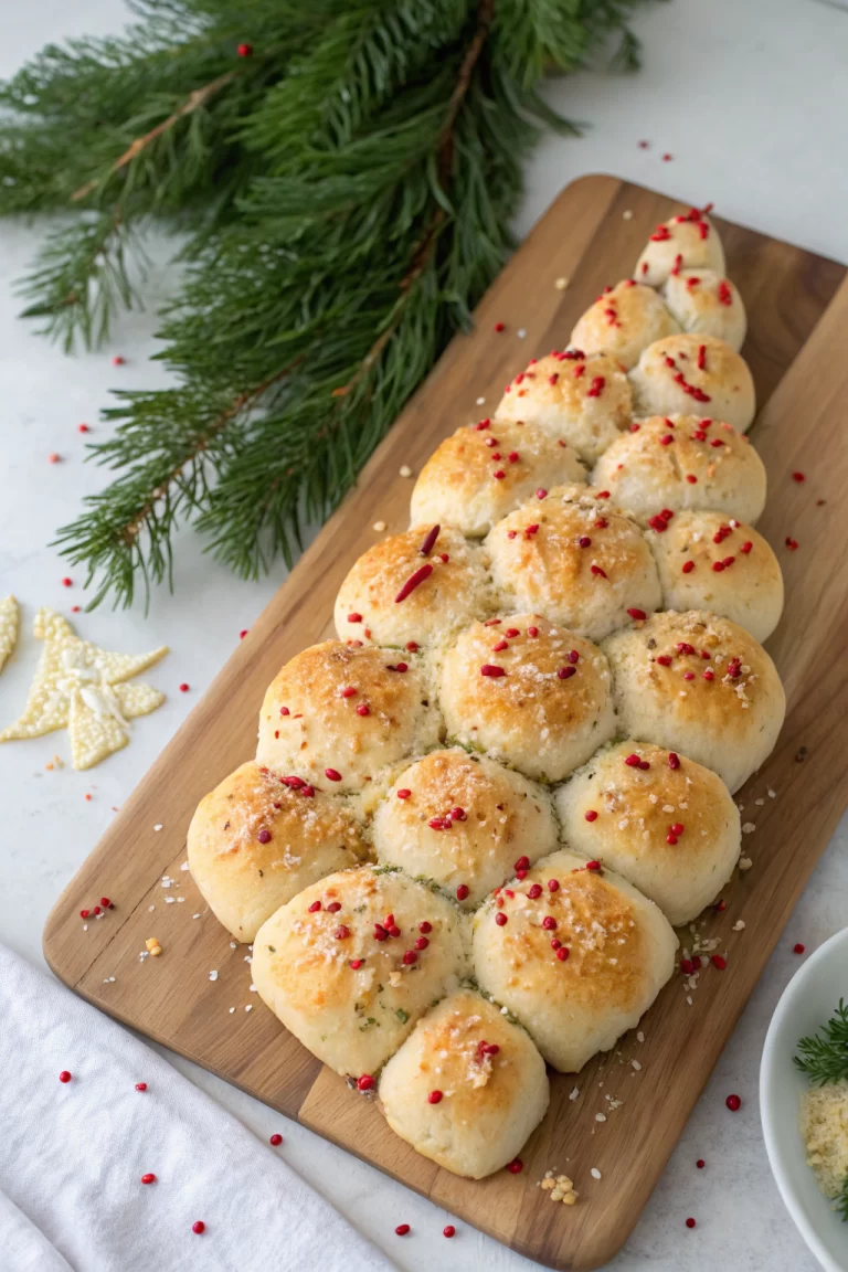 Cheesy Pull-Apart Christmas Tree Bread Recipe