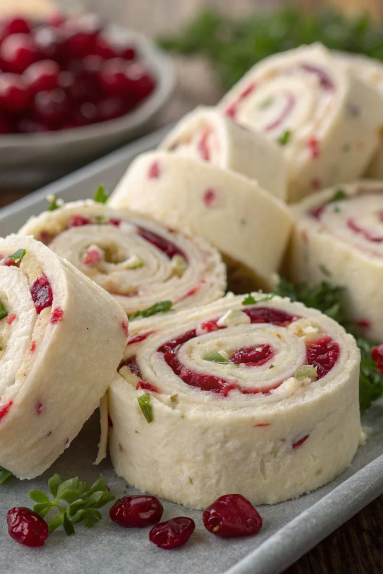 Christmas Cranberry Roll Ups Recipe