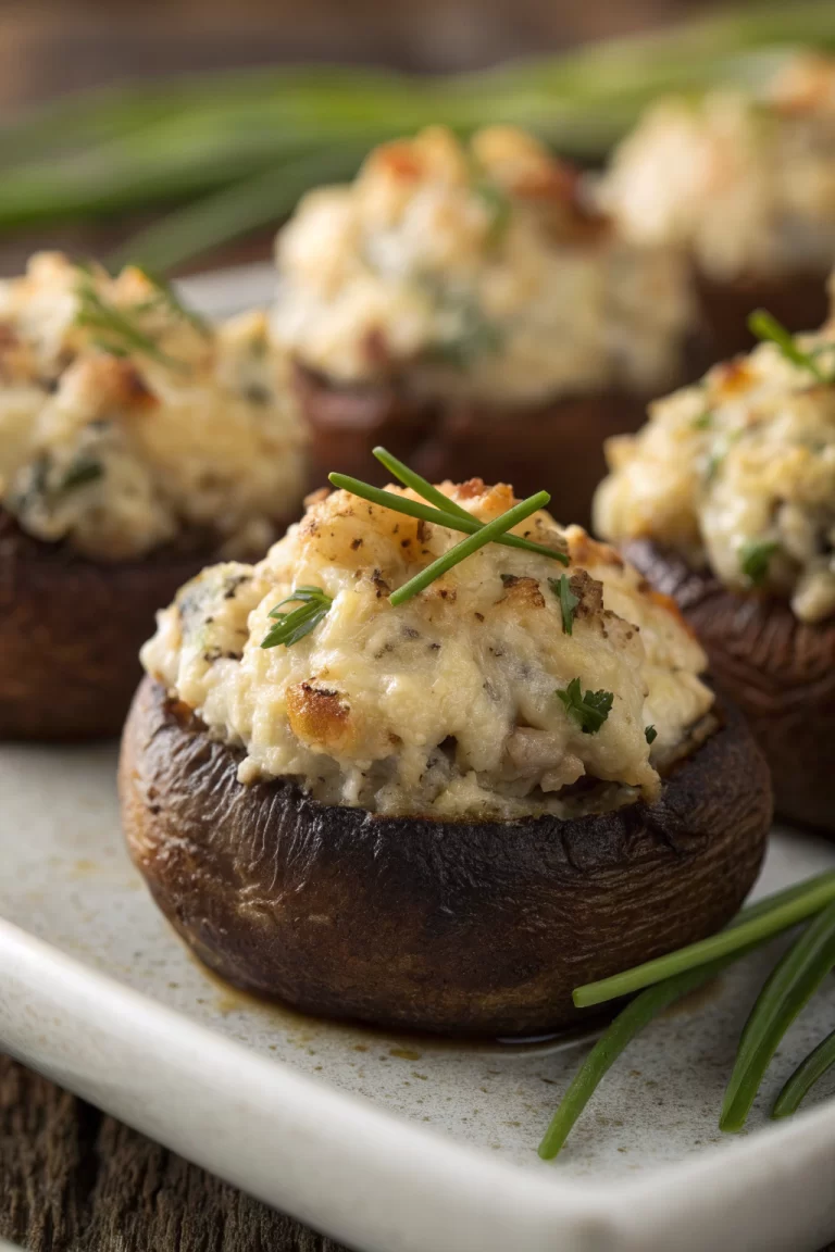 Christmas Stuffed Mushrooms Recipe