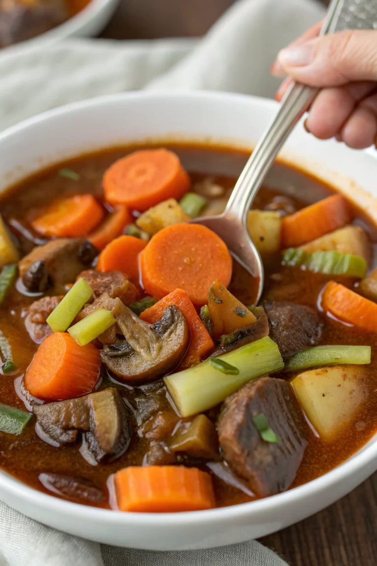 Cozy Vegan Stew with Mushrooms