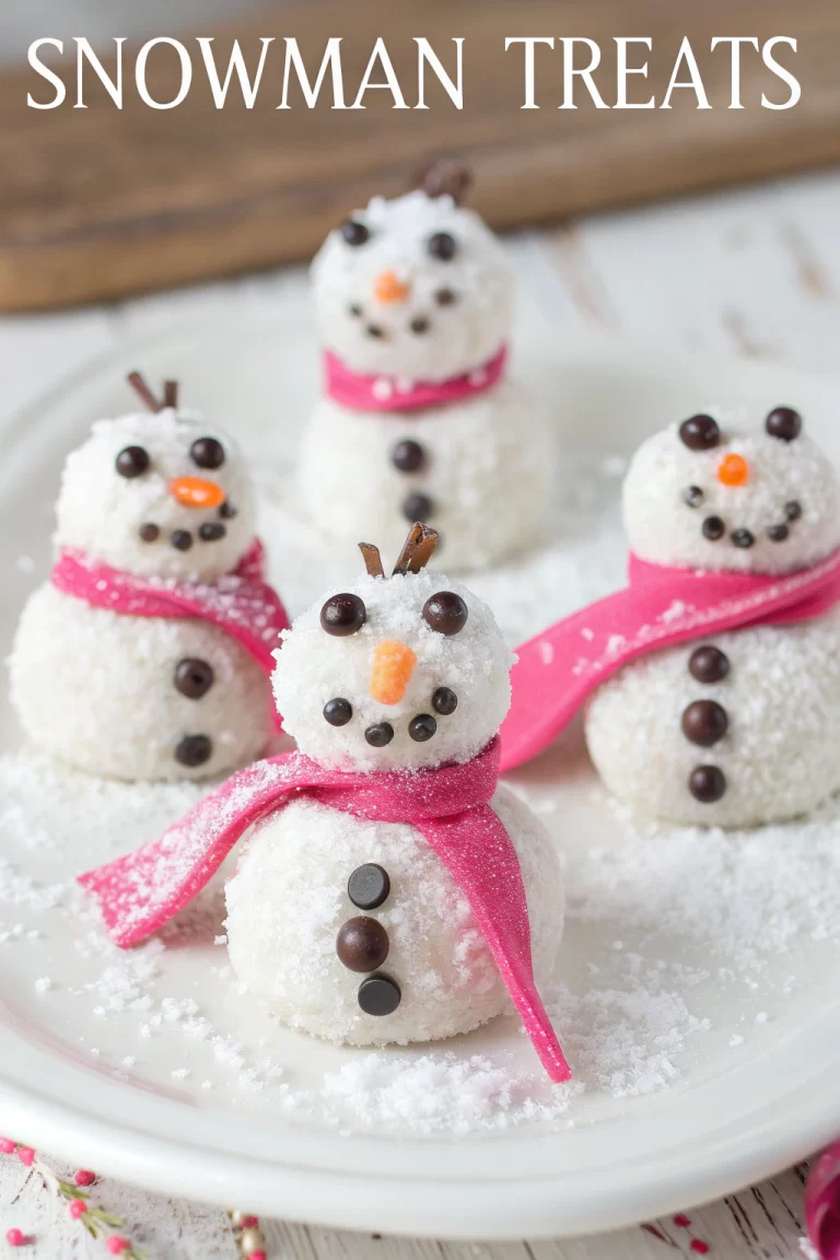 Cute Snowmen Truffles Recipe