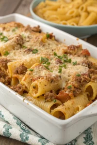Easy Cheesy Baked Ziti Casserole Recipe
