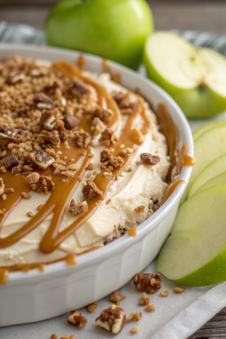 Easy caramel apple cheesecake dip recipe