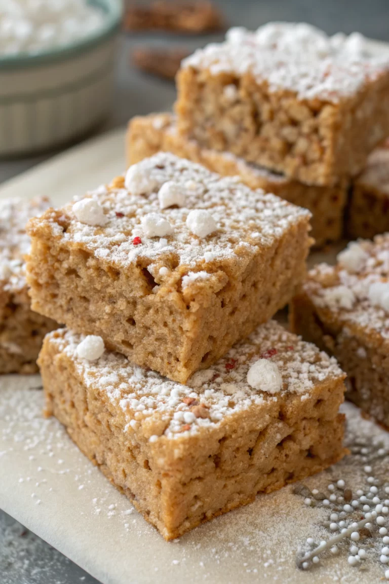 Gingerbread Rice Krispie Treats Recipe