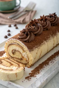 Gourmet Tiramisu Yule Log Cake Recipe