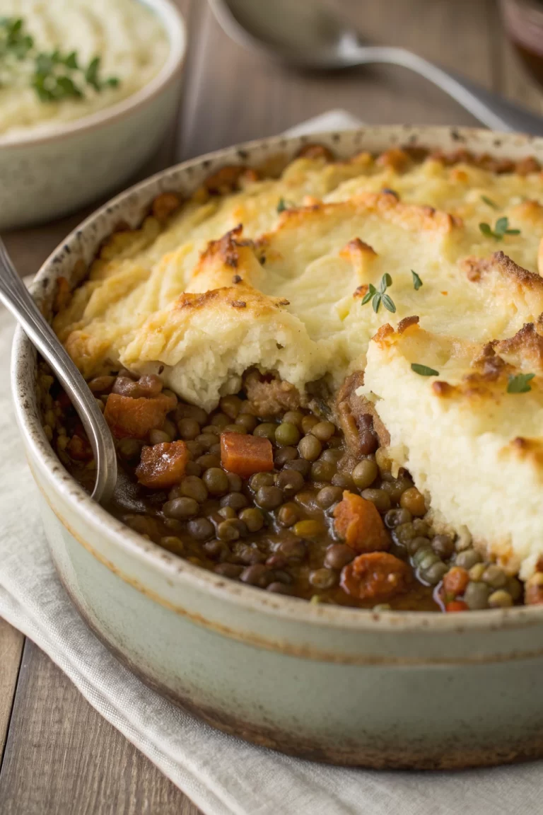 Lentil French Onion Shepherd's Pie Recipe