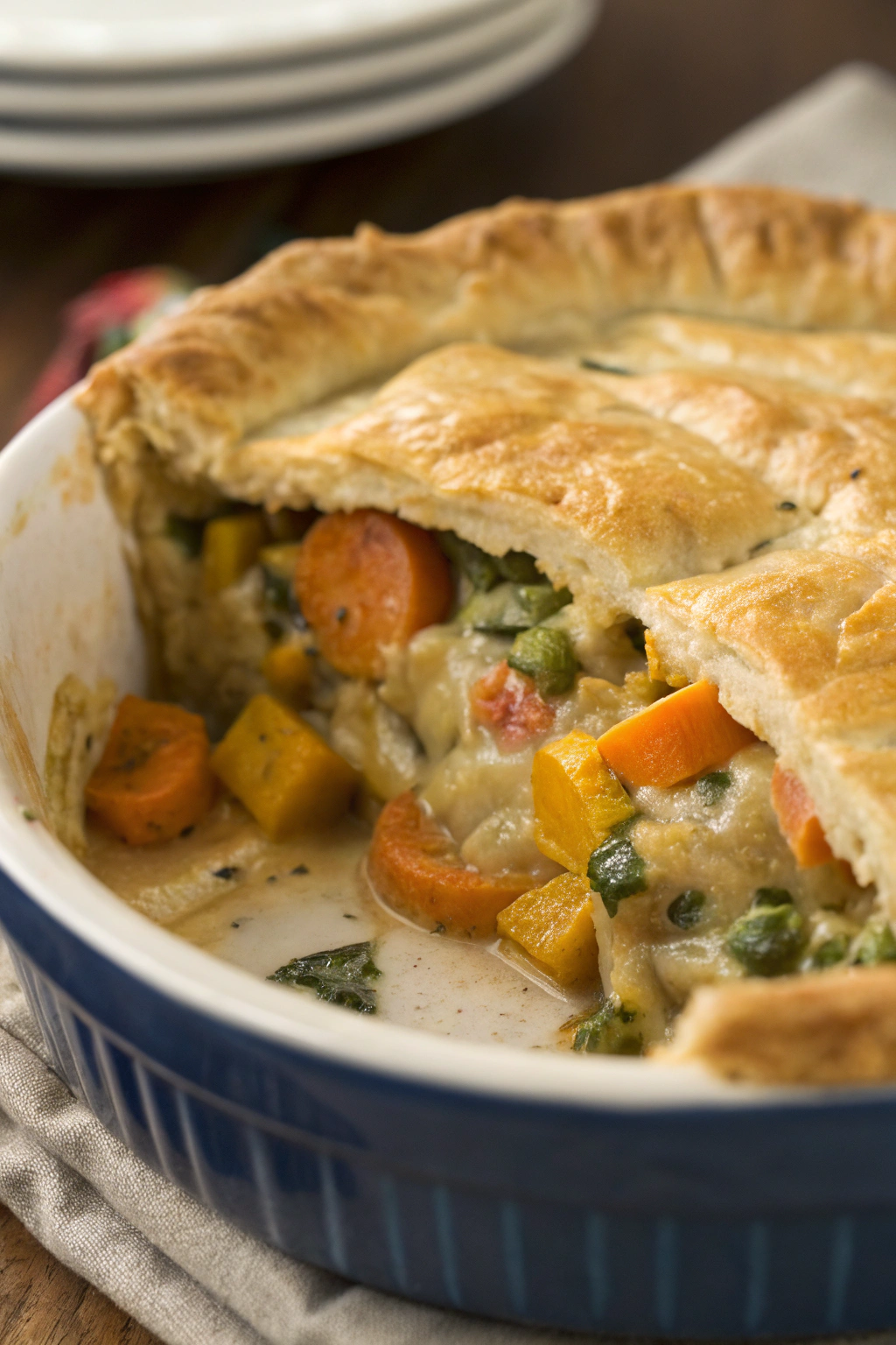 Lentil Pot Pie with Butternut Squash