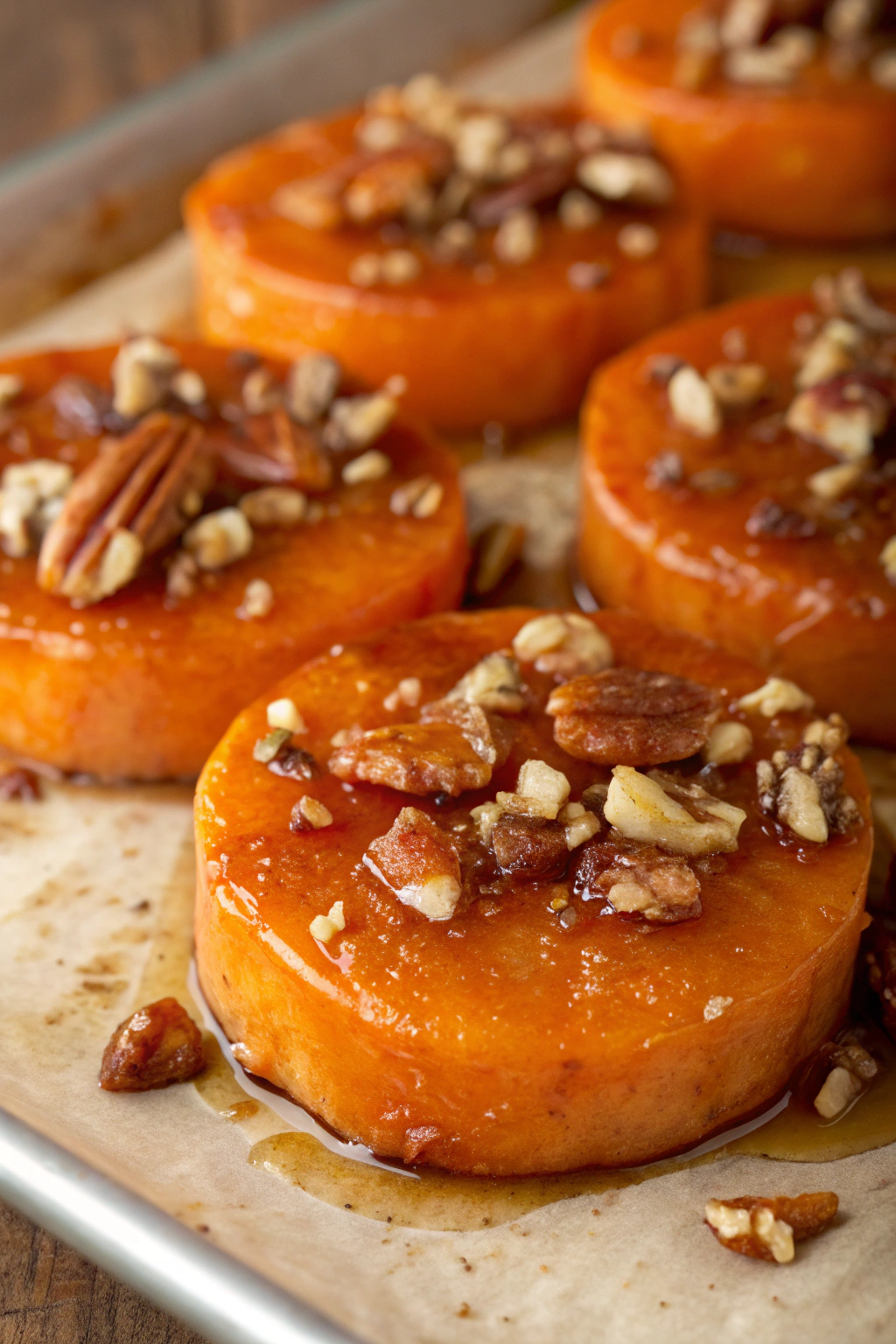 Maple walnut Roasted Sweet Potatoes