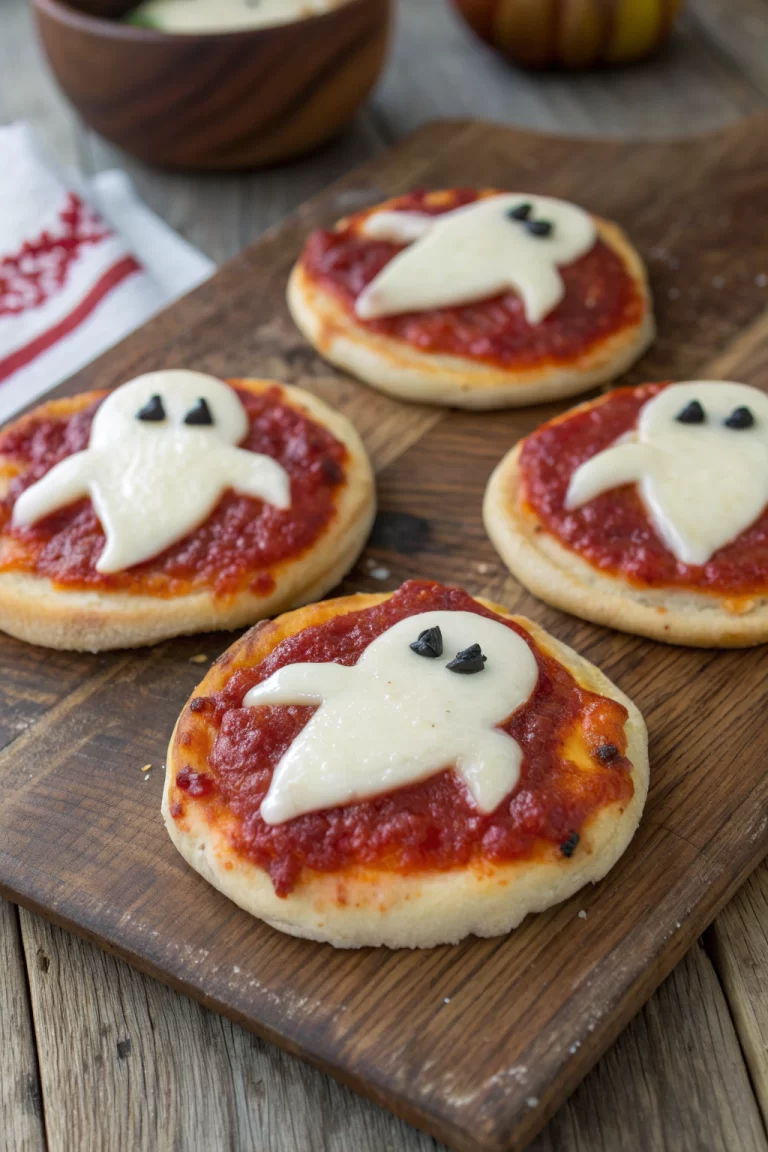 Mini Ghost Pizzas Recipe