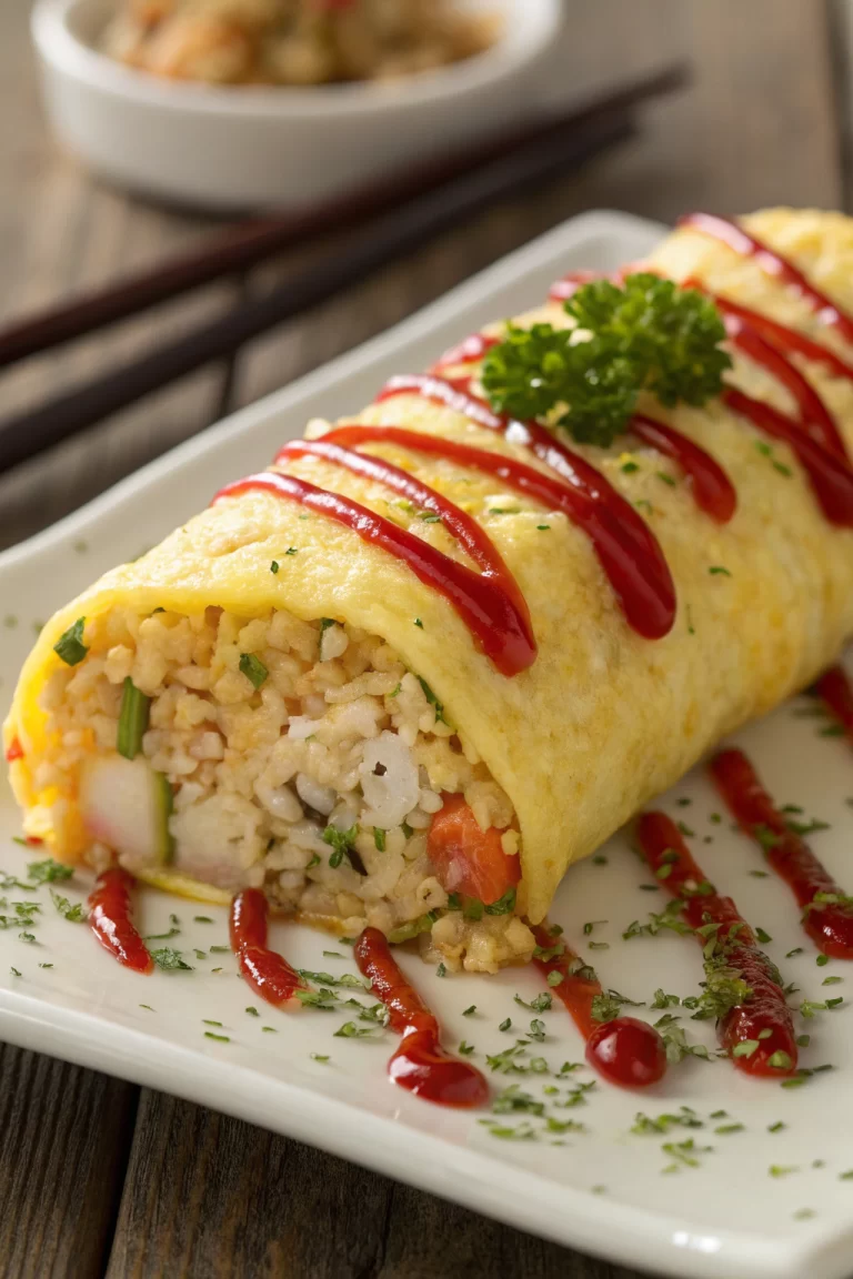 Omurice Japanese Rice Omelet Recipe