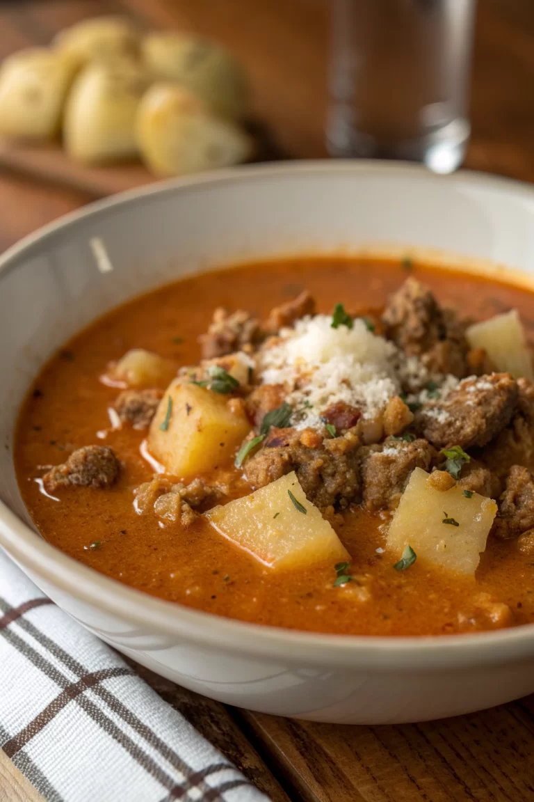 Rustic Italian Sausage Potato Soup Recipe