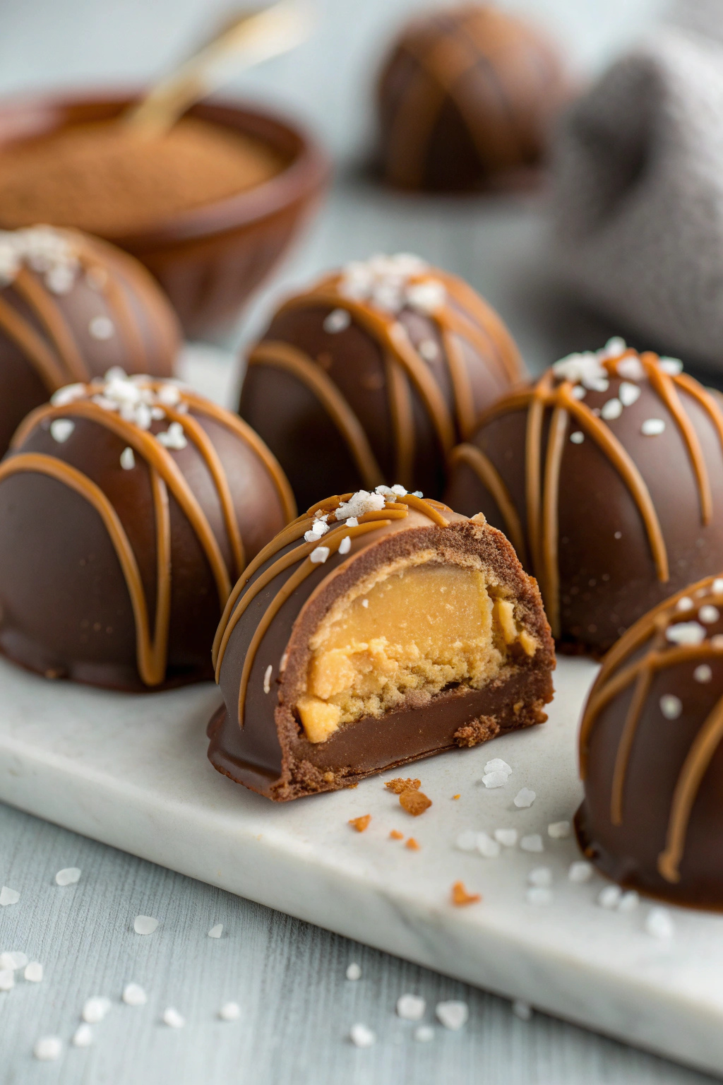 Salted Caramel Fudge Truffles Recipe