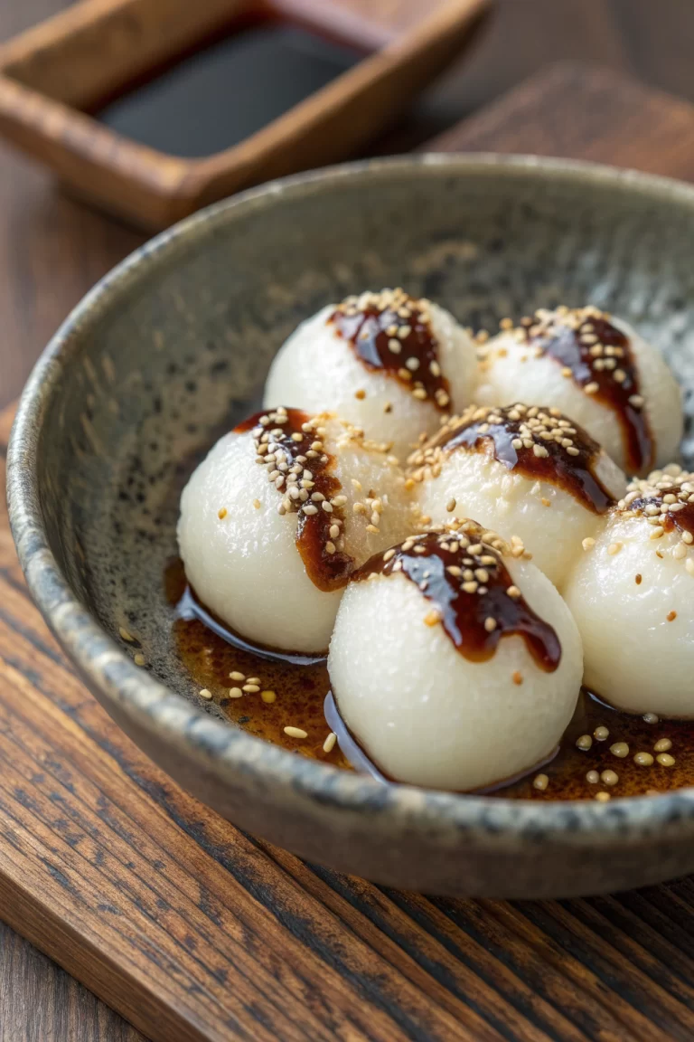Shiratama Dango Japanese Dessert Recipe