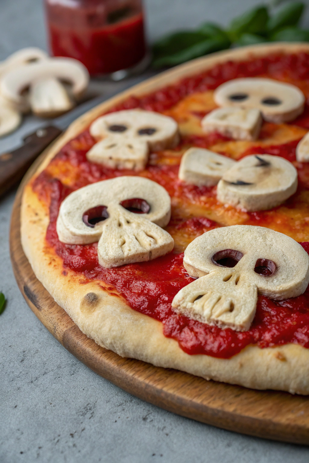 Skulls Mushroom Pizza Recipe