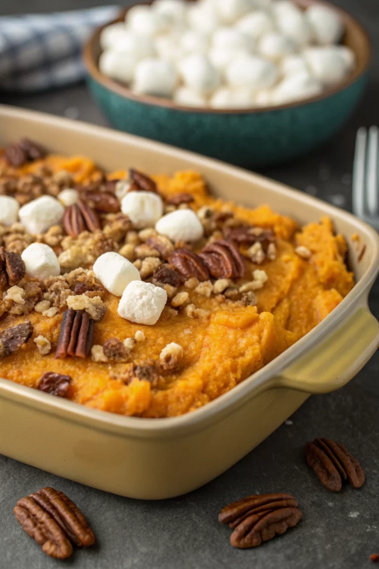 Southern Maple Sweet Potato Casserole