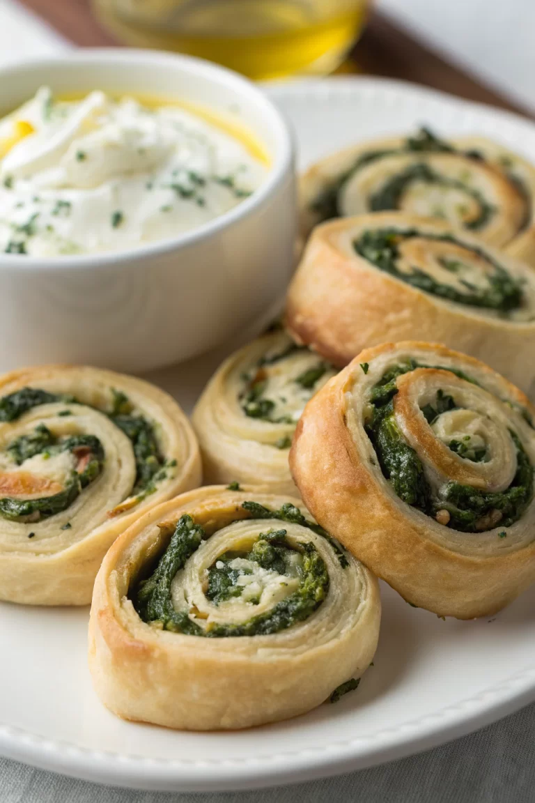 Spinach and Feta Pinwheels Recipe