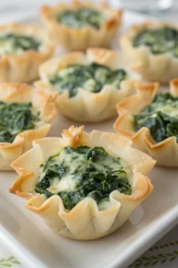 Spinach and artichoke wonton cups Recipe