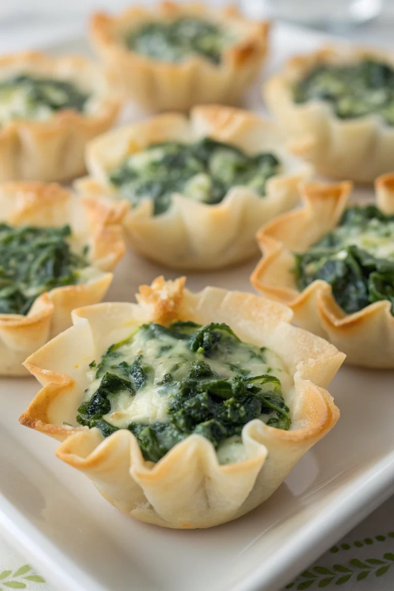 Spinach and artichoke wonton cups Recipe