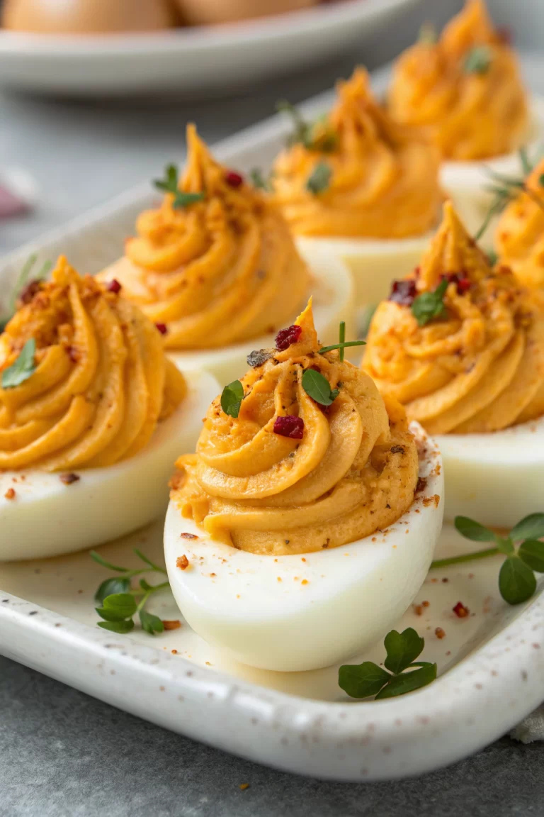 Thanksgiving Appetizer Deviled Eggs Recipe