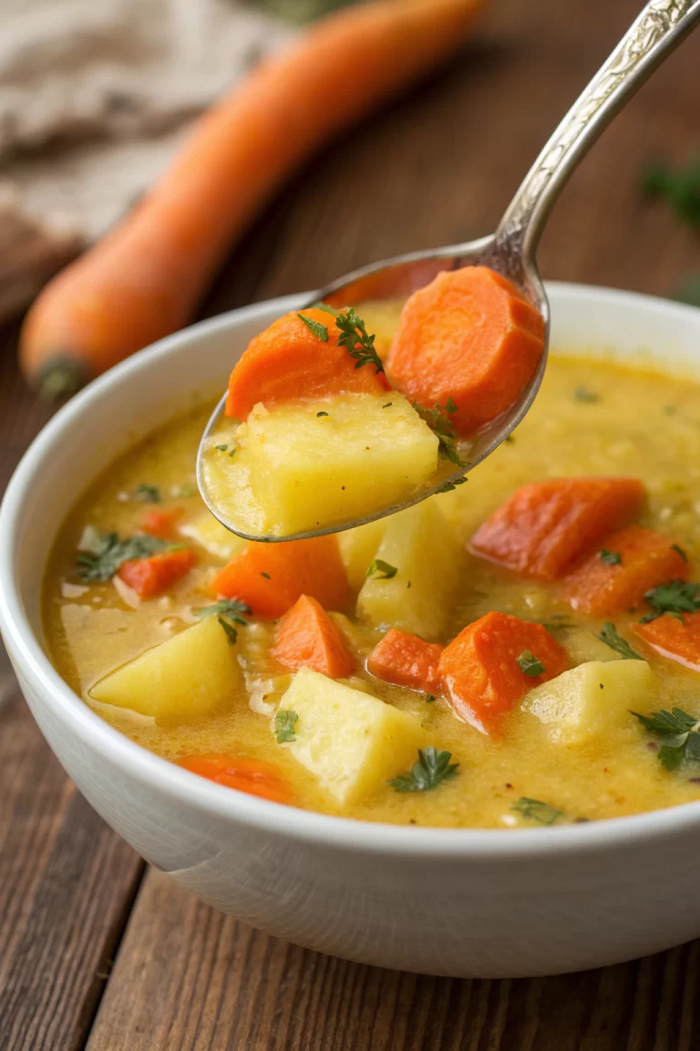 Vegan Carrot Potato Soup Recipe