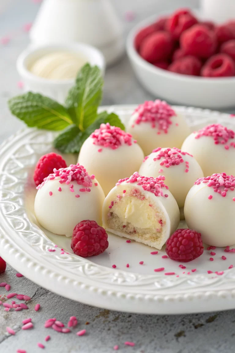 White Chocolate Raspberry Truffles Recipe