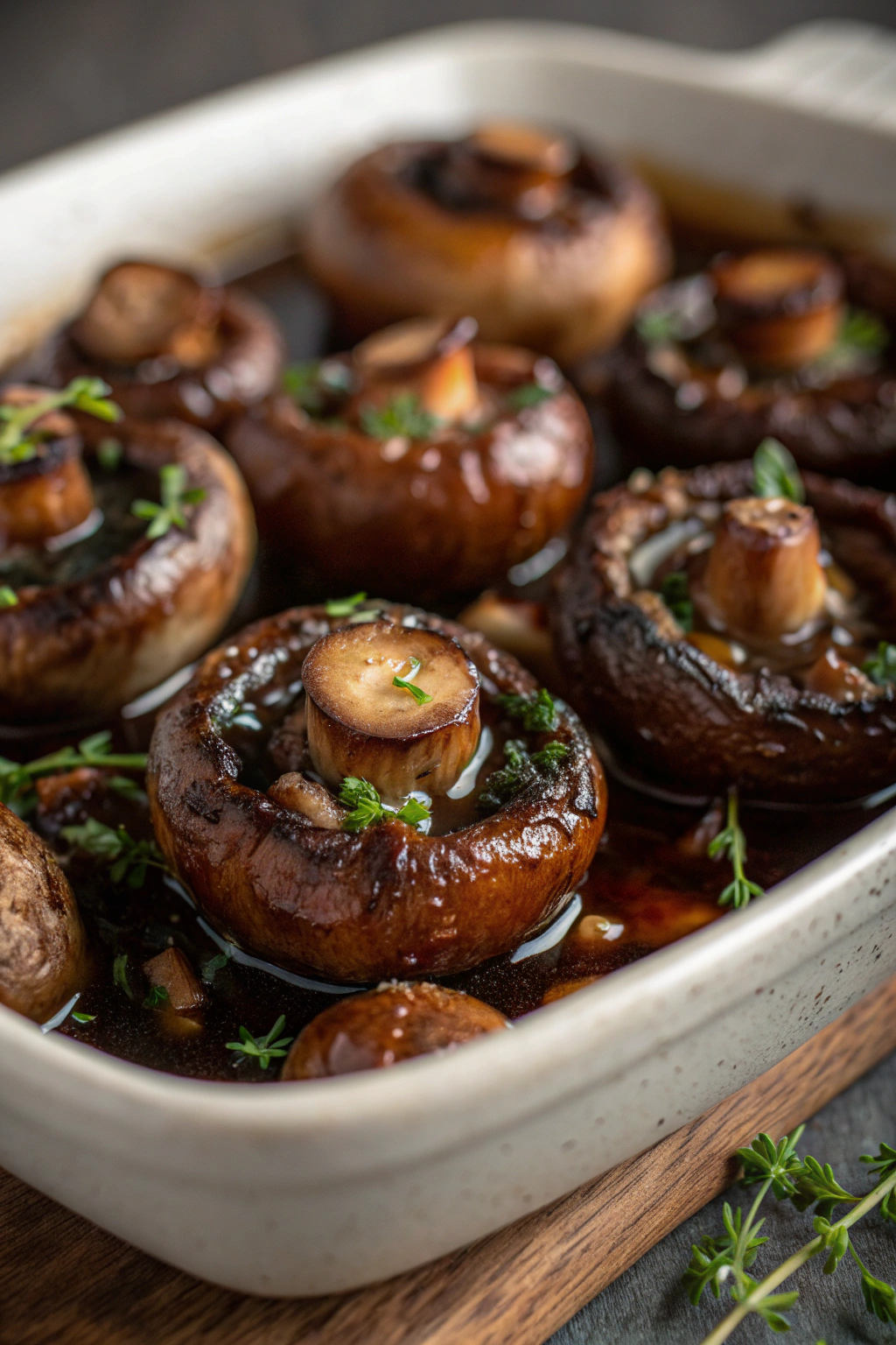 Balsamic Roasted Mushrooms Recipe