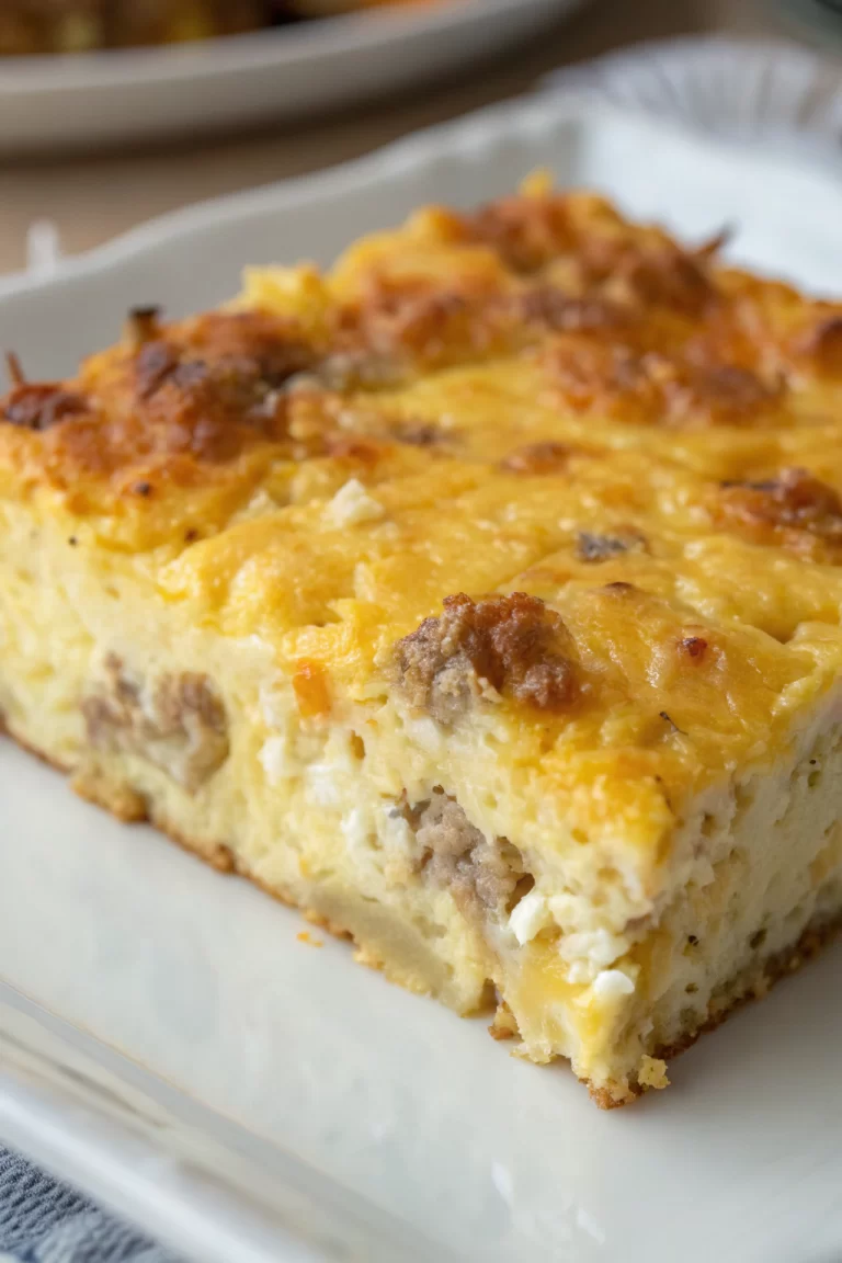 Cheesy Sausage Breakfast Casserole Recipe