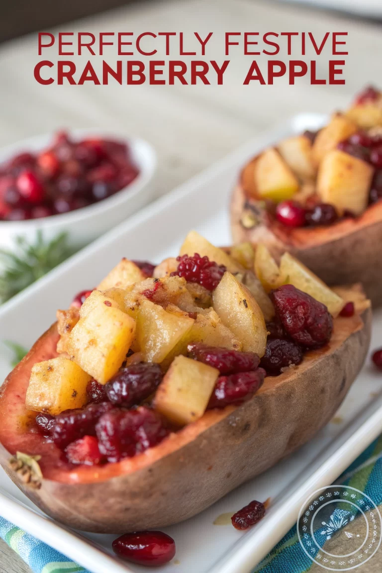 Cranberry Apple Twice-Baked Sweet Potatoes Recipe
