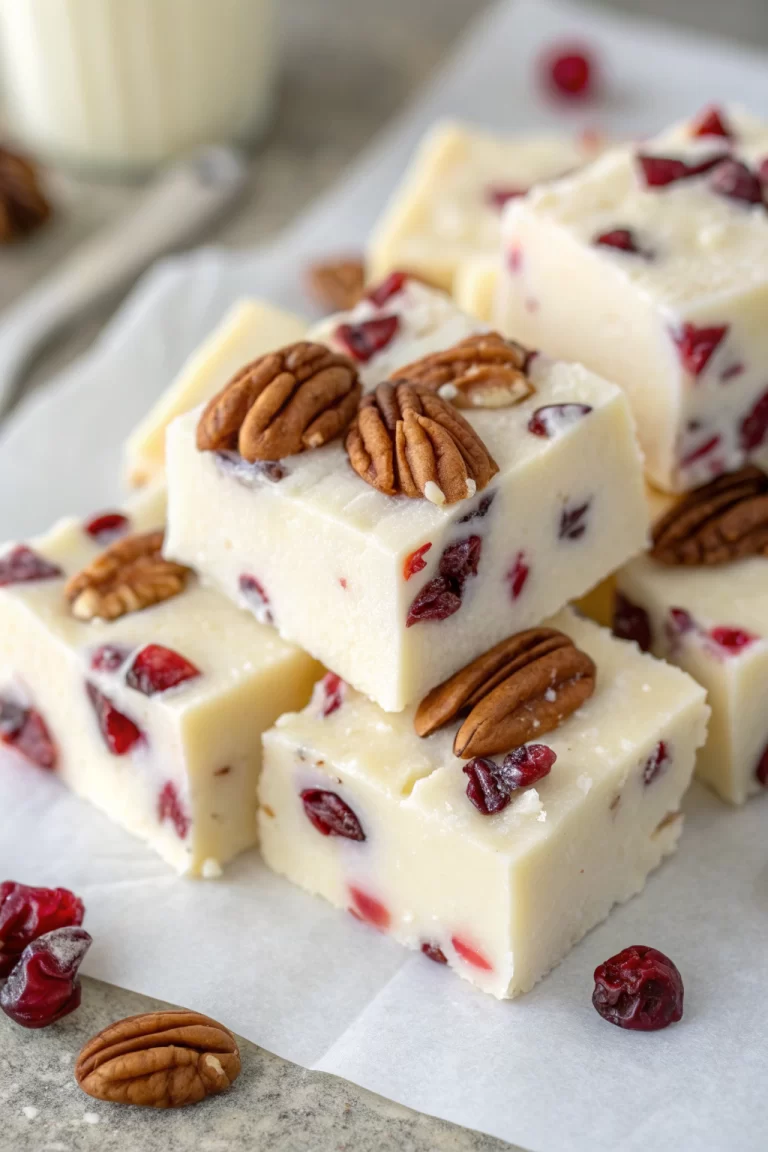 Festive White Chocolate Cranberry Pecan Clusters Recipe