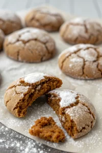 Gingerbread Crinkle Cookies Recipe