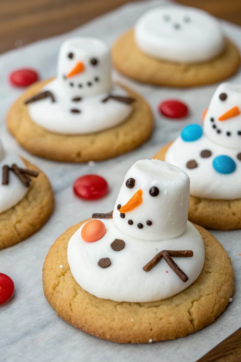 Melted Snowman Biscuits Recipe